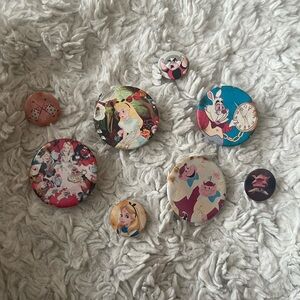 Vintage Disney’s Alice In Wonderland Button Pins (8)